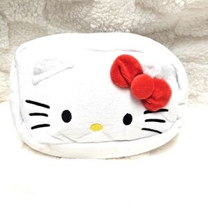 Hello Kitty Bags White Plush Pouch Storage  Cosmetics Fashion Bag